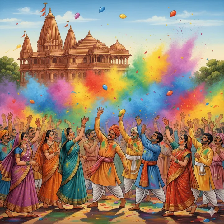 Holi celebration