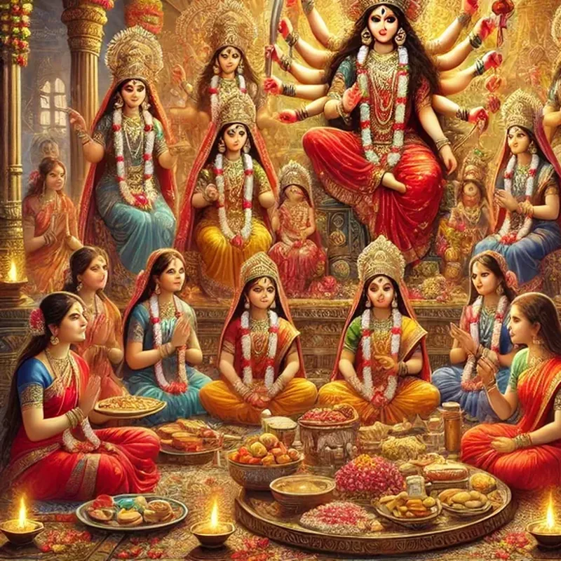 Kanya Pujan (Kanjak) puja